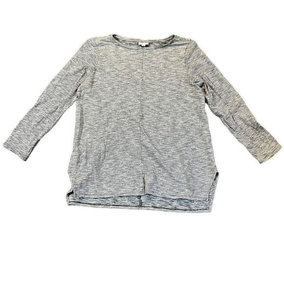 Pure Jill Black White Tunic Stripped Three Quarters Sleeves Large - Picture 1 of 8